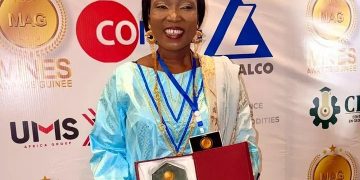 Mines Awards Guinée 2025 : Wodia Magassouba, DG du LNG, sacrée « Meilleure performance du secteur minier guinéen »