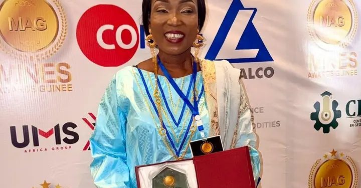 Mines Awards Guinée 2025 : Wodia Magassouba, DG du LNG, sacrée « Meilleure performance du secteur minier guinéen »