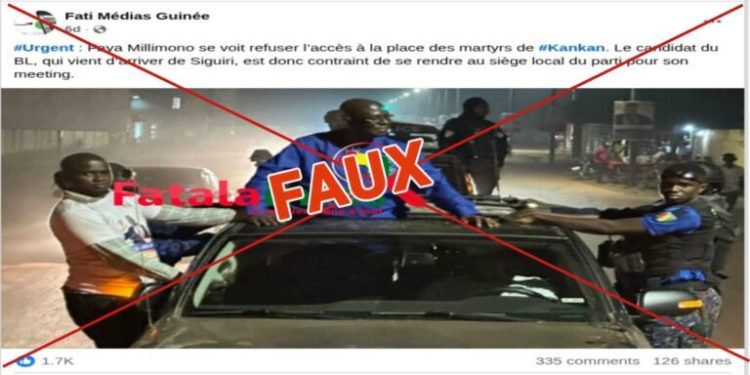 Kankan : l’accès à la place des Martyrs n’a pas été refusé au candidat Faya Millimono