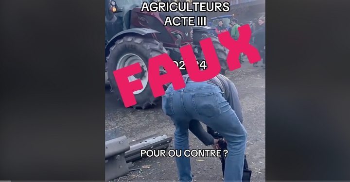 FAUX : Cette vidéo ne montre pas les tracteurs des agriculteurs français aux JO Paris 2024