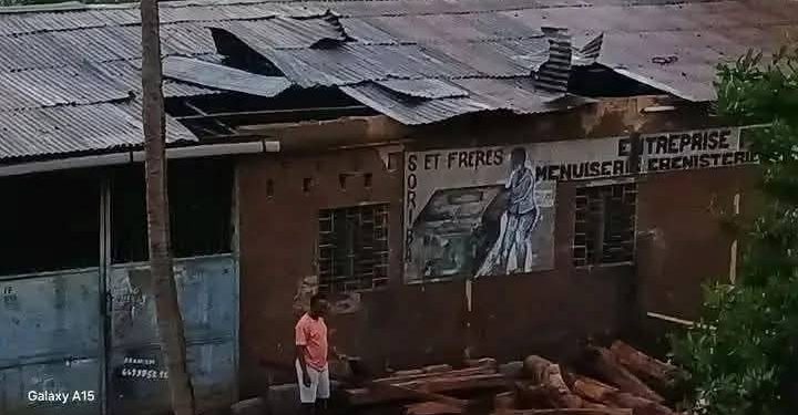 Fria : des dégâts matériels importants après un vent violent ce dimanche