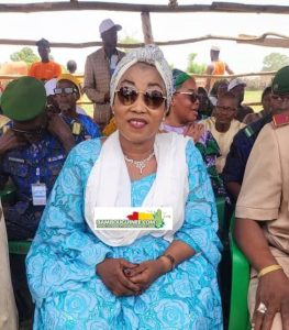 Mme Wodia Magassouba, Directrice générale du Laboratoire National de la Géologie. Copyright : Bambouguinee.com, Nounkounkan (Siguiri) Mai 2025.