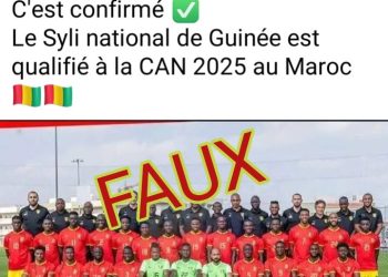 CAN 2025 : le Syli National de Guinée… éliminé, pas qualifié comme le prétend ce post Facebook !