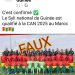 CAN 2025 : le Syli National de Guinée… éliminé, pas qualifié comme le prétend ce post Facebook !