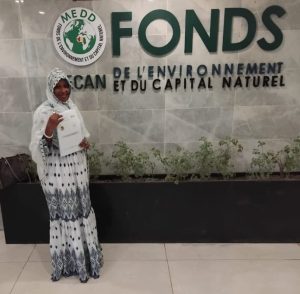 Hadja Ousmane Hawa Diallo, Présidente de l'ONG OPEESC GUINÉE au siège du FECAN.