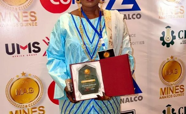 Mines Awards Guinée 2025 : Wodia Magassouba, DG du LNG, sacrée « Meilleure performance du secteur minier guinéen »