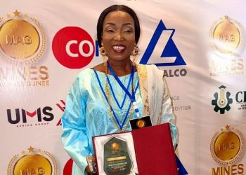 Mines Awards Guinée 2025 : Wodia Magassouba, DG du LNG, sacrée « Meilleure performance du secteur minier guinéen »