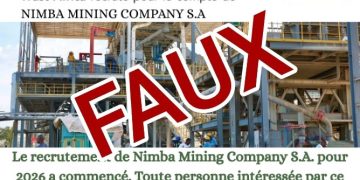 Fact-Check : Faux cette annonce de recrutement de Nimba Mining Company S.A. pour 2026 est frauduleuse