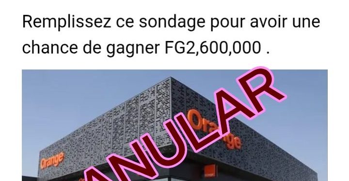 FACT-CHECK : « J’ai reçu mon bonus Orange de 37 ans ! Cliquez vite ! » – Une arnaque virale qui piège les Guinéens sur WhatsApp