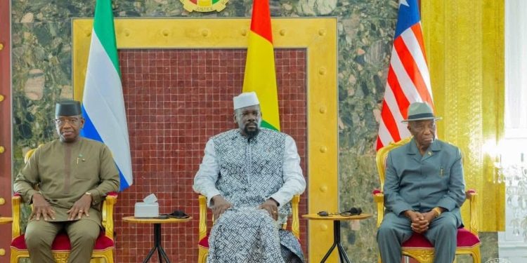 Sommet historique à Conakry : Maimouna Yombouno salue le leadership de Doumbouya pour apaiser les tensions frontalières en Union du fleuve Mano