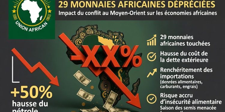 Conflit au Moyen-Orient : 29 monnaies africaines s’effondrent, l’Afrique face à un choc économique majeur