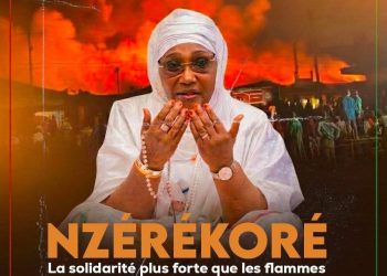 Incendie du marché de Nzérékoré : Maïmouna Yombouno adresse un message de solidarité poignant