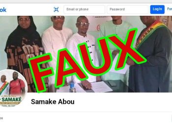 Faux. Attention ce compte Facebook usurpe l’identité du Maire de Kassa, Abou Samaké