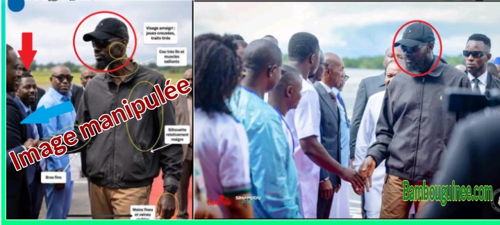 Mamadi Doumbouya amaigri par la maladie ? Méfiez-vous de cette image manipulée du président guinéen