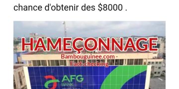 Arnaque en Guinée : méfiez vous de ce site frauduleux se faisant passer pour AFG Bank Guinée