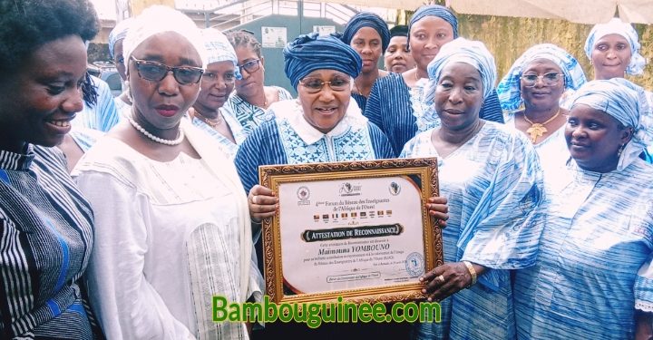 Guinée – Paix et reconnaissance : à Dabompa, Hadja Maimouna Yombouno honorée par le Réseau des Enseignantes de l&rsquo;Afrique de l&rsquo;Ouest